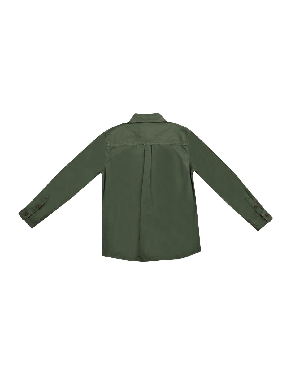 Camisa casual Ferrioni Zilai de algodón manga larga para niño