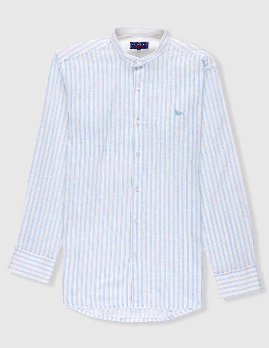 Camisa Zilery's manga larga de lino para niño