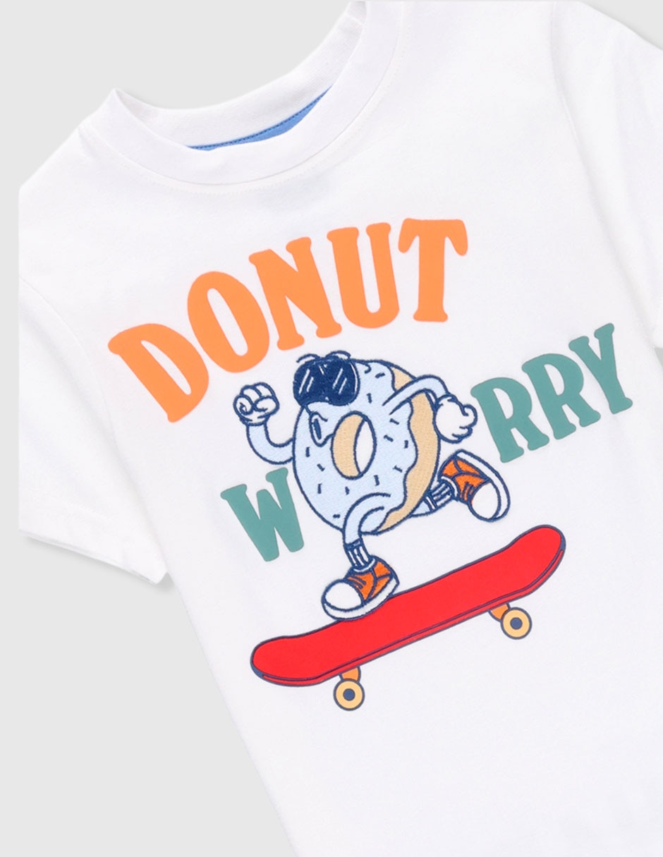 Playera manga corta para niño