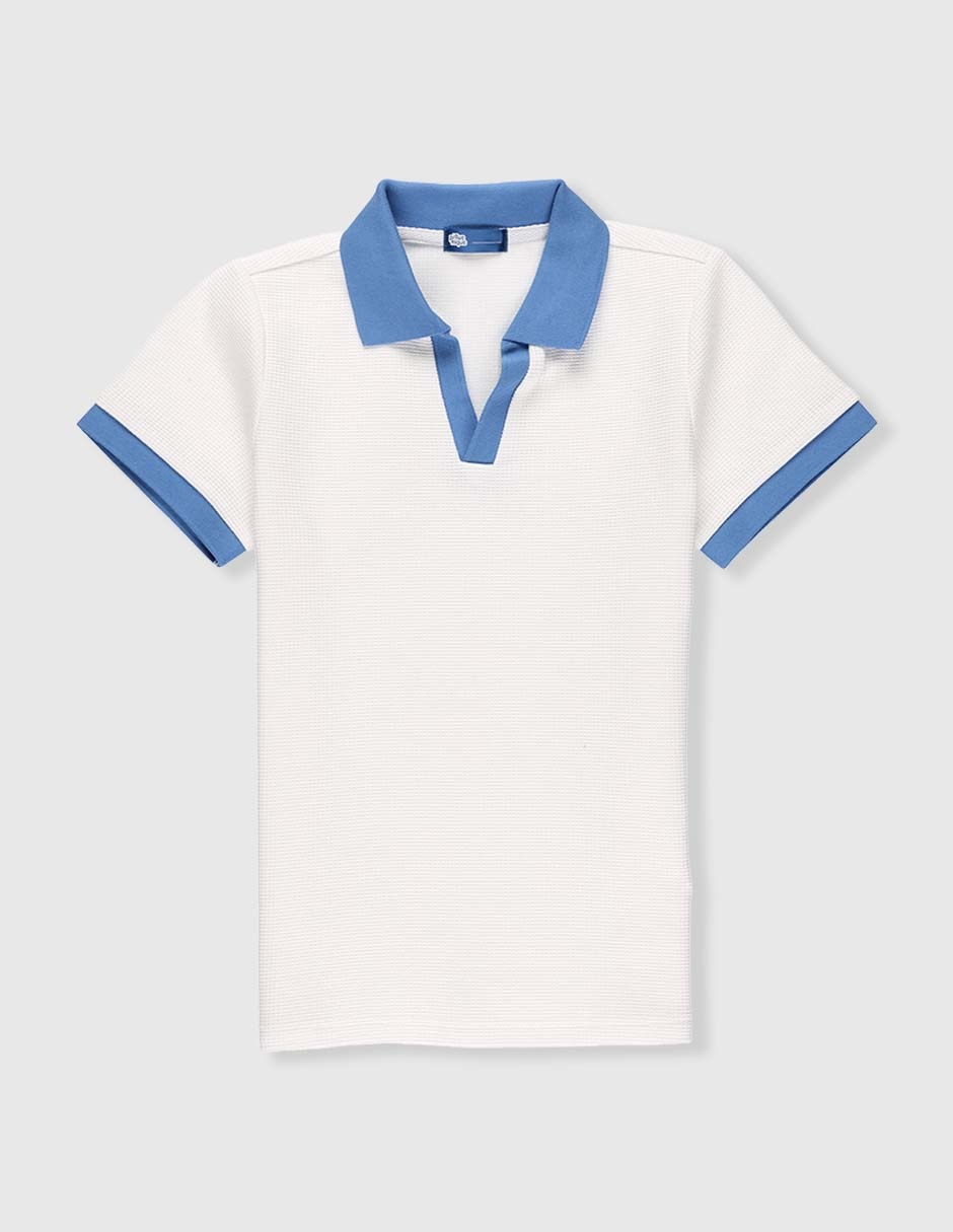 Playera tipo polo de algodón para bebé niño Playera tipo polo de algodón para bebé niño