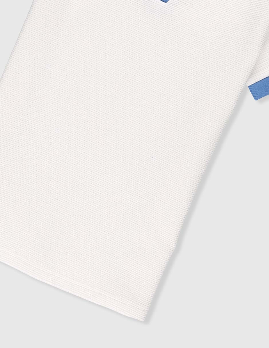 Playera tipo polo de algodón para bebé niño 4