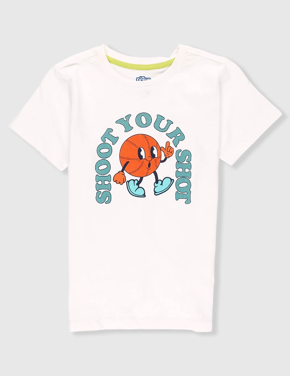 Playera manga corta para niña