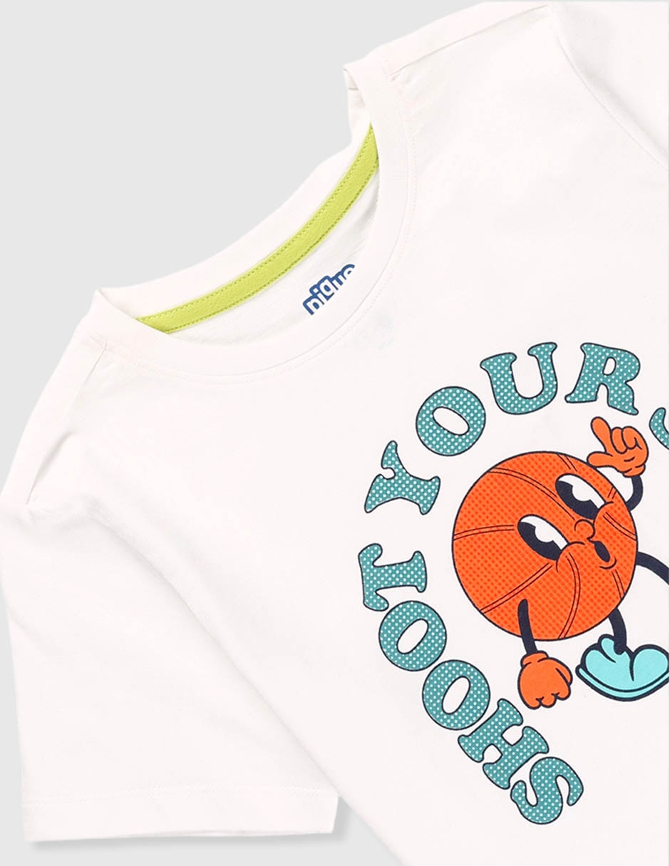 Playera Piquenique manga corta para niña