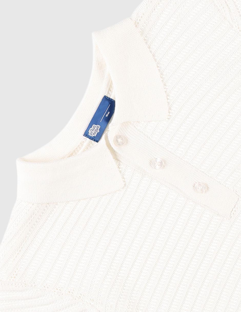 Playera tipo polo de algodón para bebé niño 3