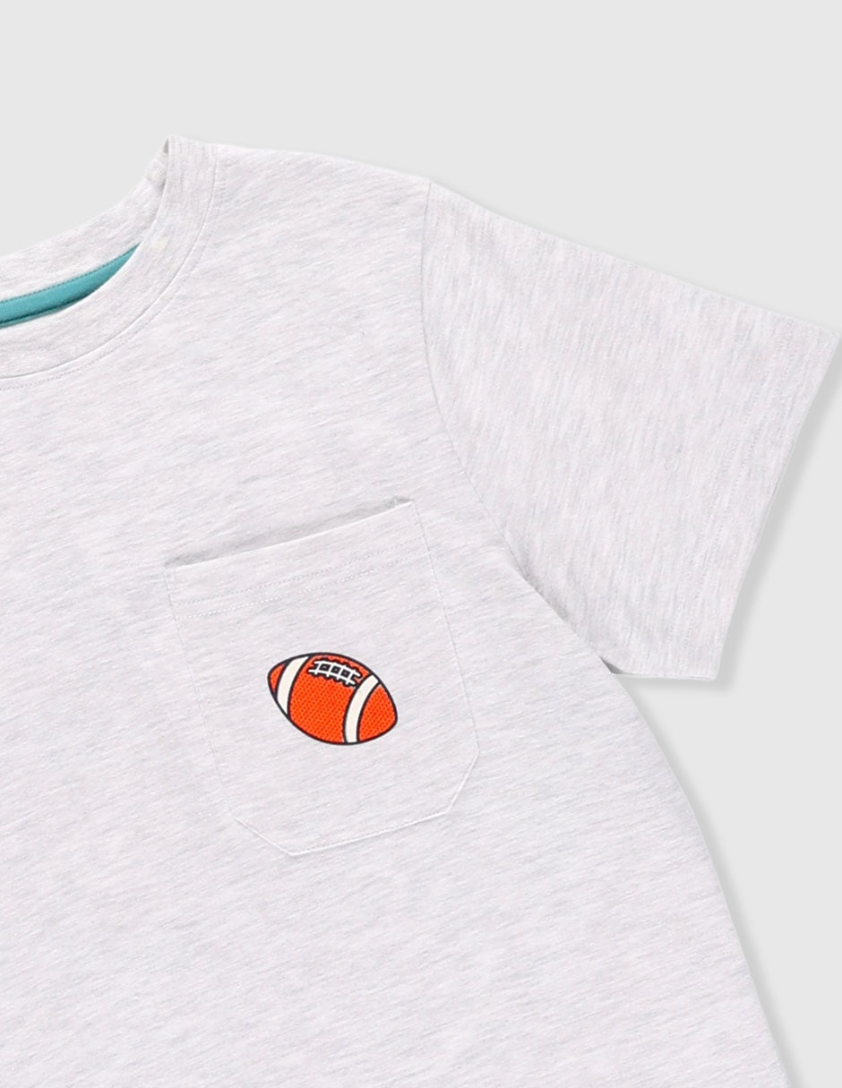Playera manga corta para niño