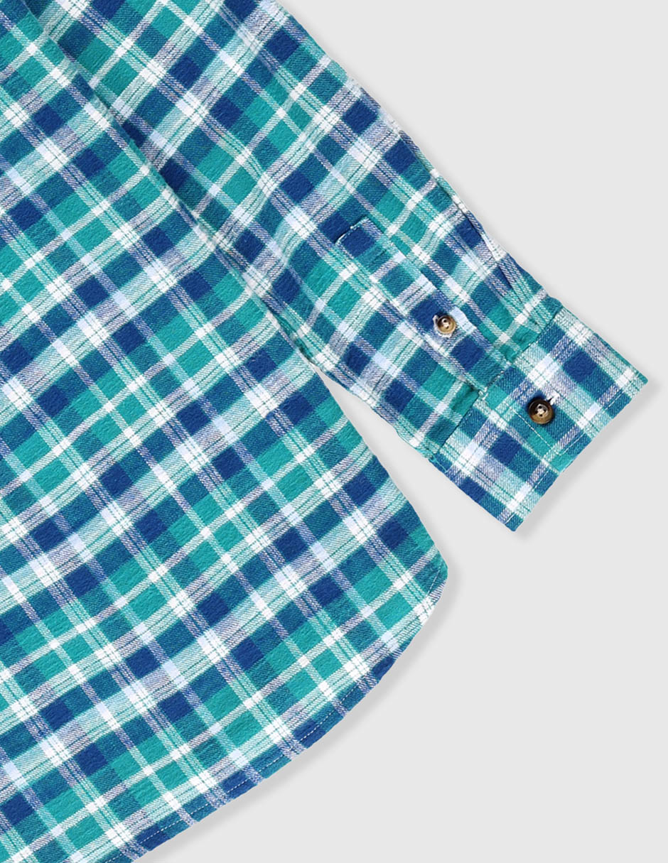 Camisa casual de algodón manga larga para niño
