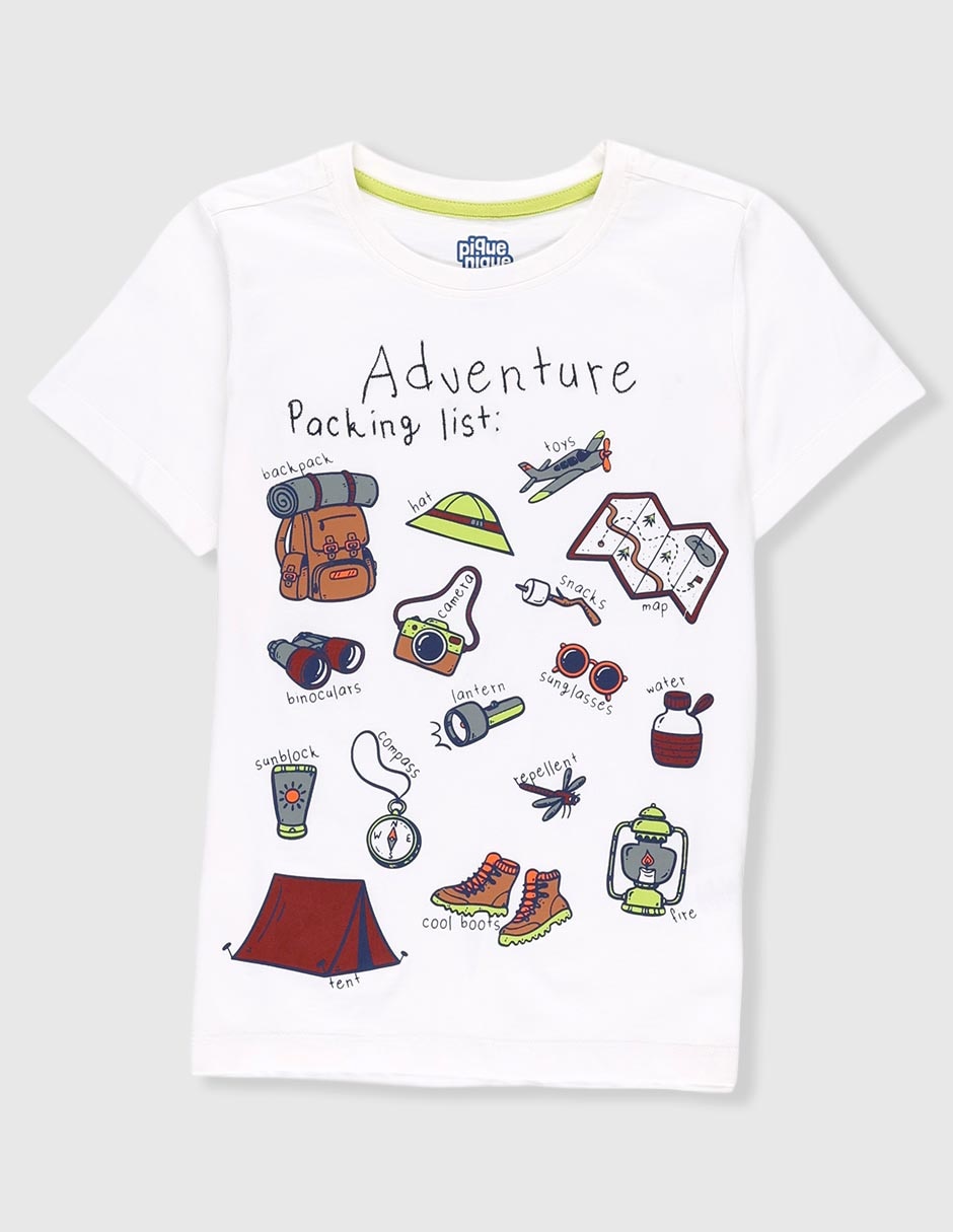 Playera manga corta para niño Playera manga corta para niño