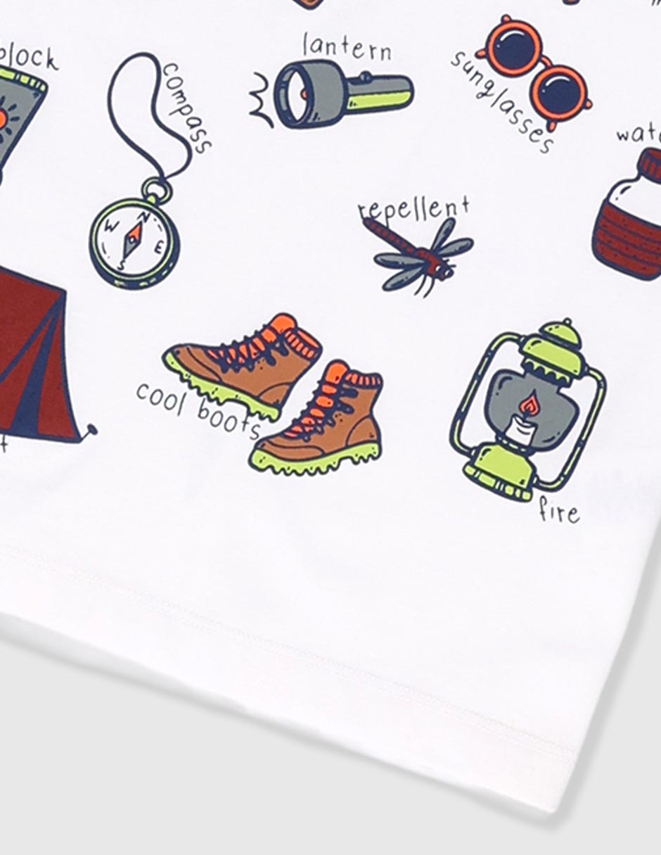 Playera Piquenique manga corta para niño