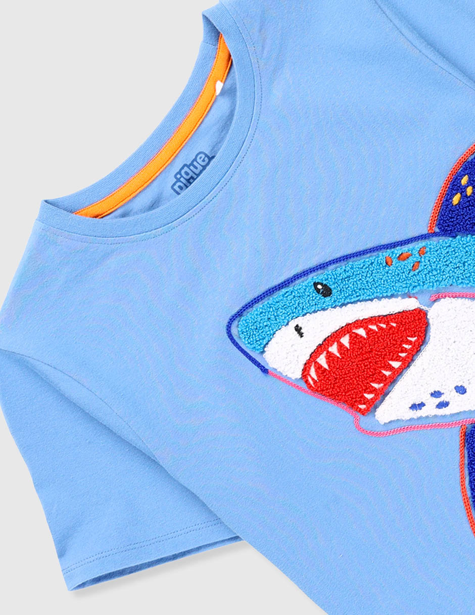 Playera Tiburón manga corta para niño 2