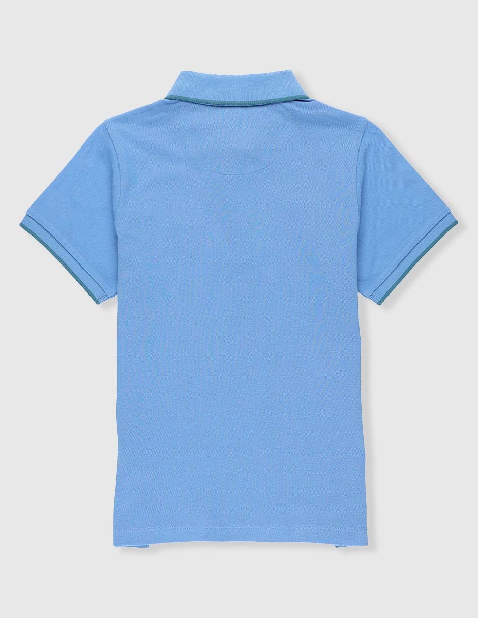 Playera tipo polo de algodón para bebé niño 2