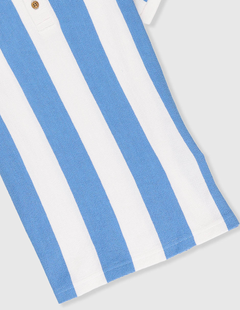 Playera tipo polo de algodón para bebé niño 4