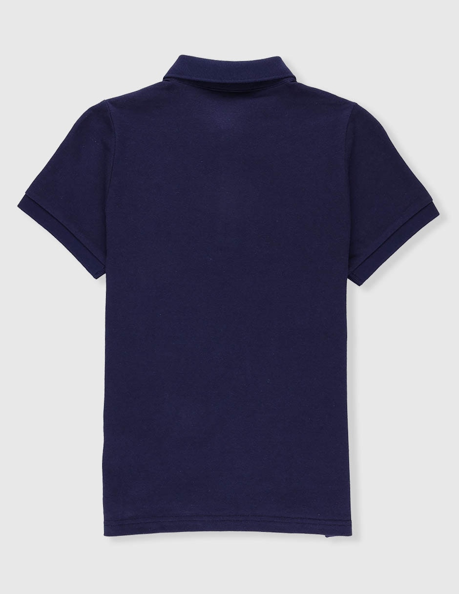 Playera tipo polo de algodón para niño 4