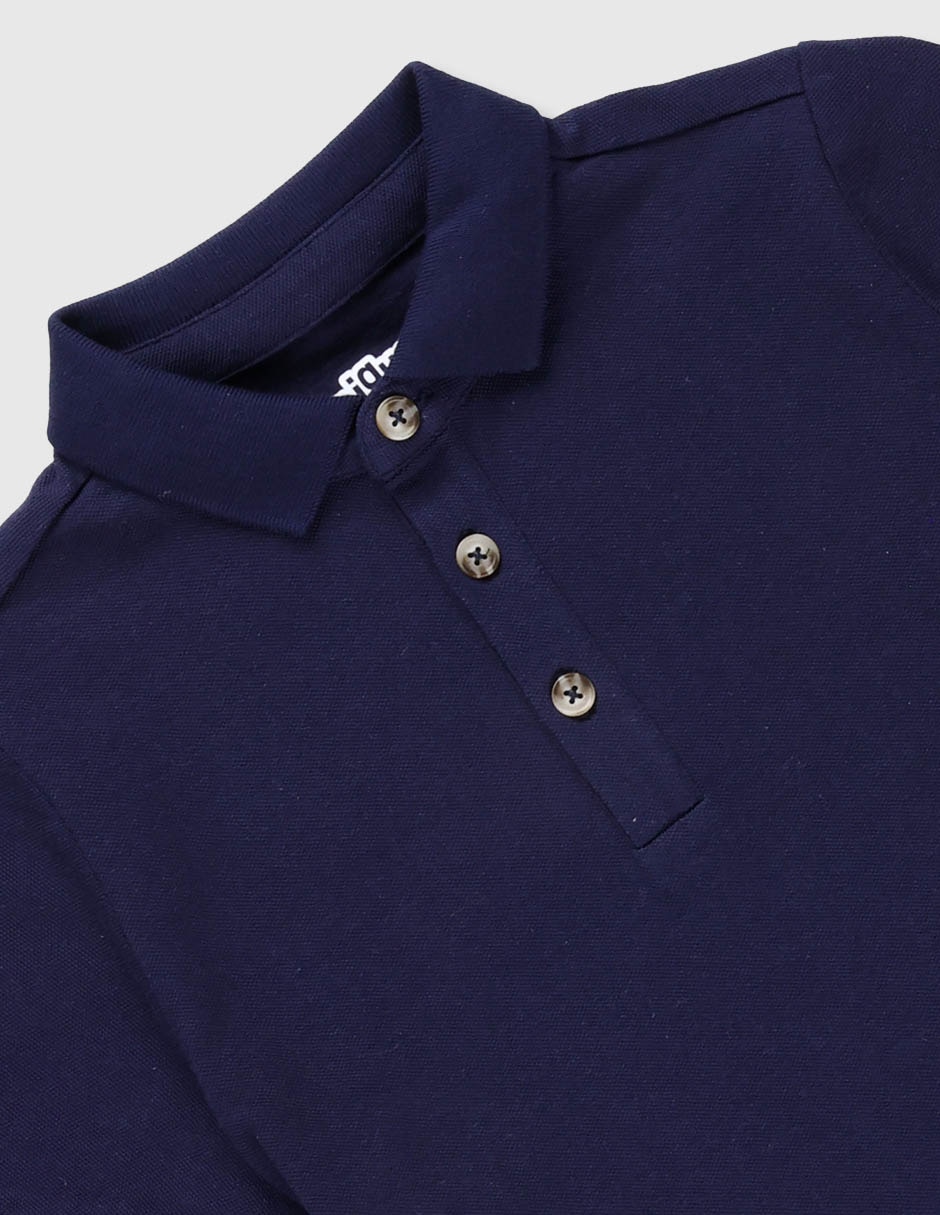 Playera tipo polo de algodón para niño 3