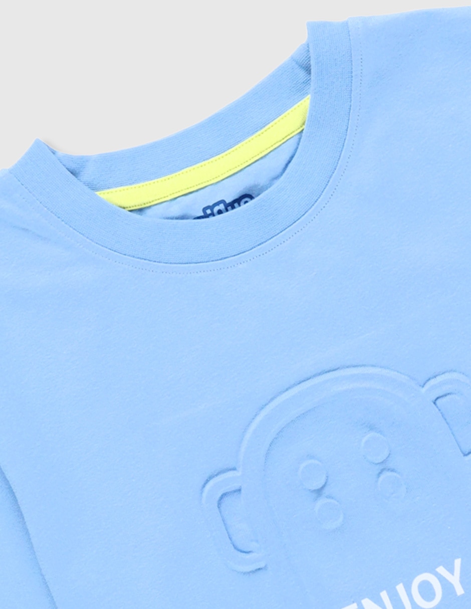 Playera manga corta para niño