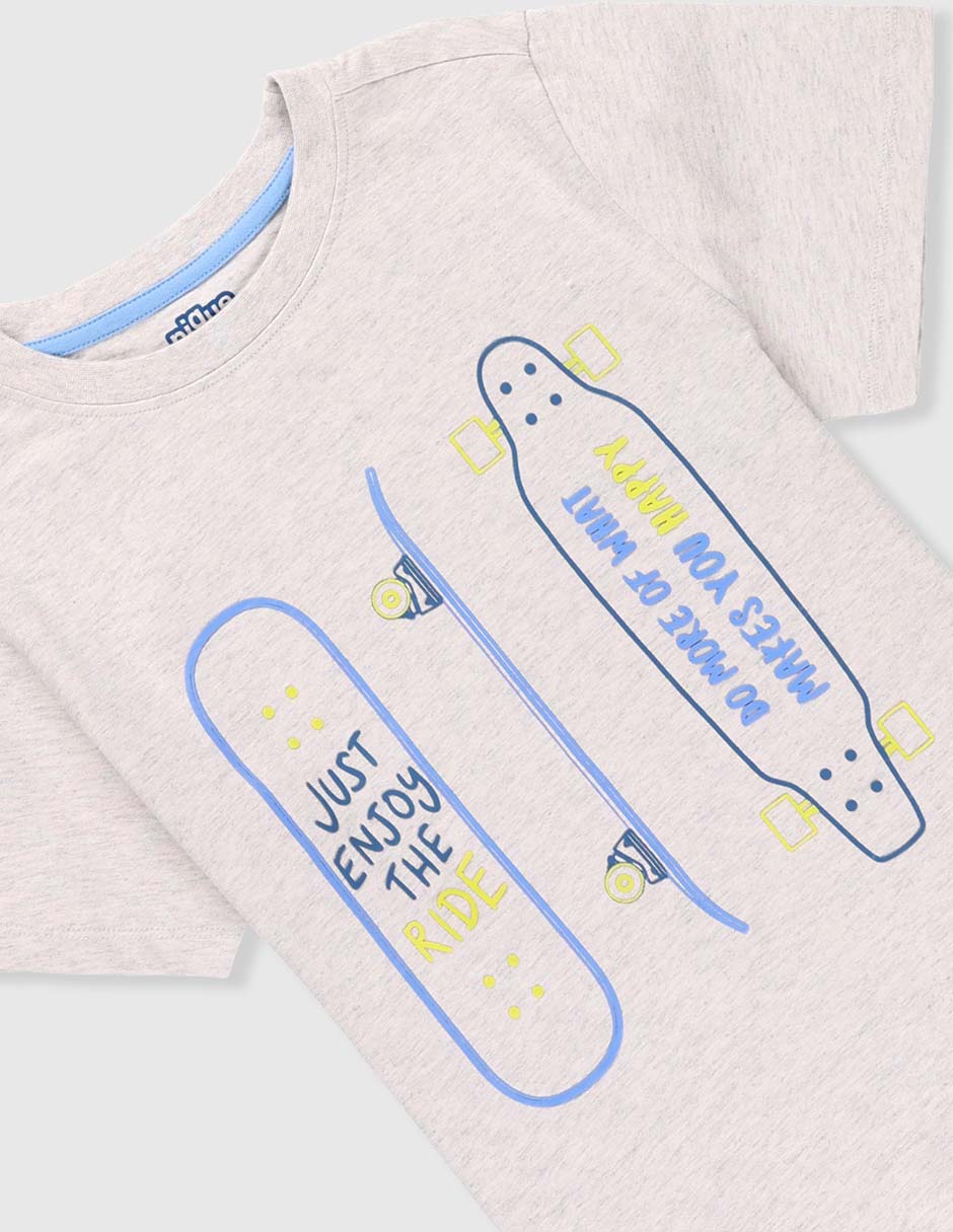 Playera manga corta para niño