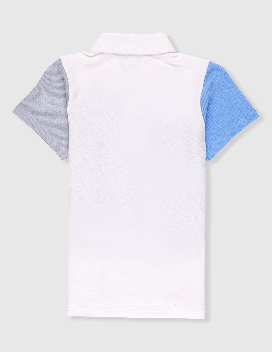 Playera tipo polo Piquenique de algodón para niño