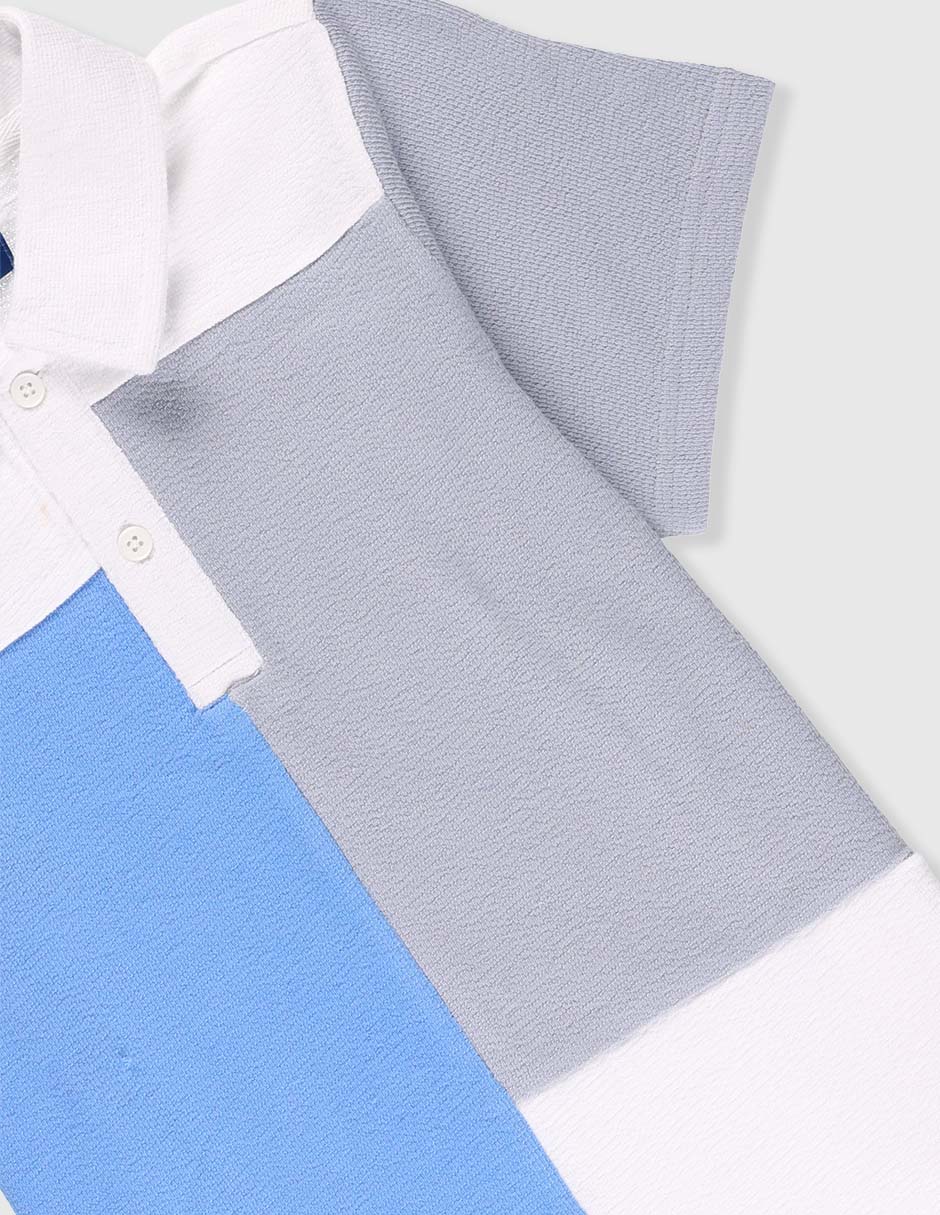 Playera tipo polo Piquenique de algodón para niño
