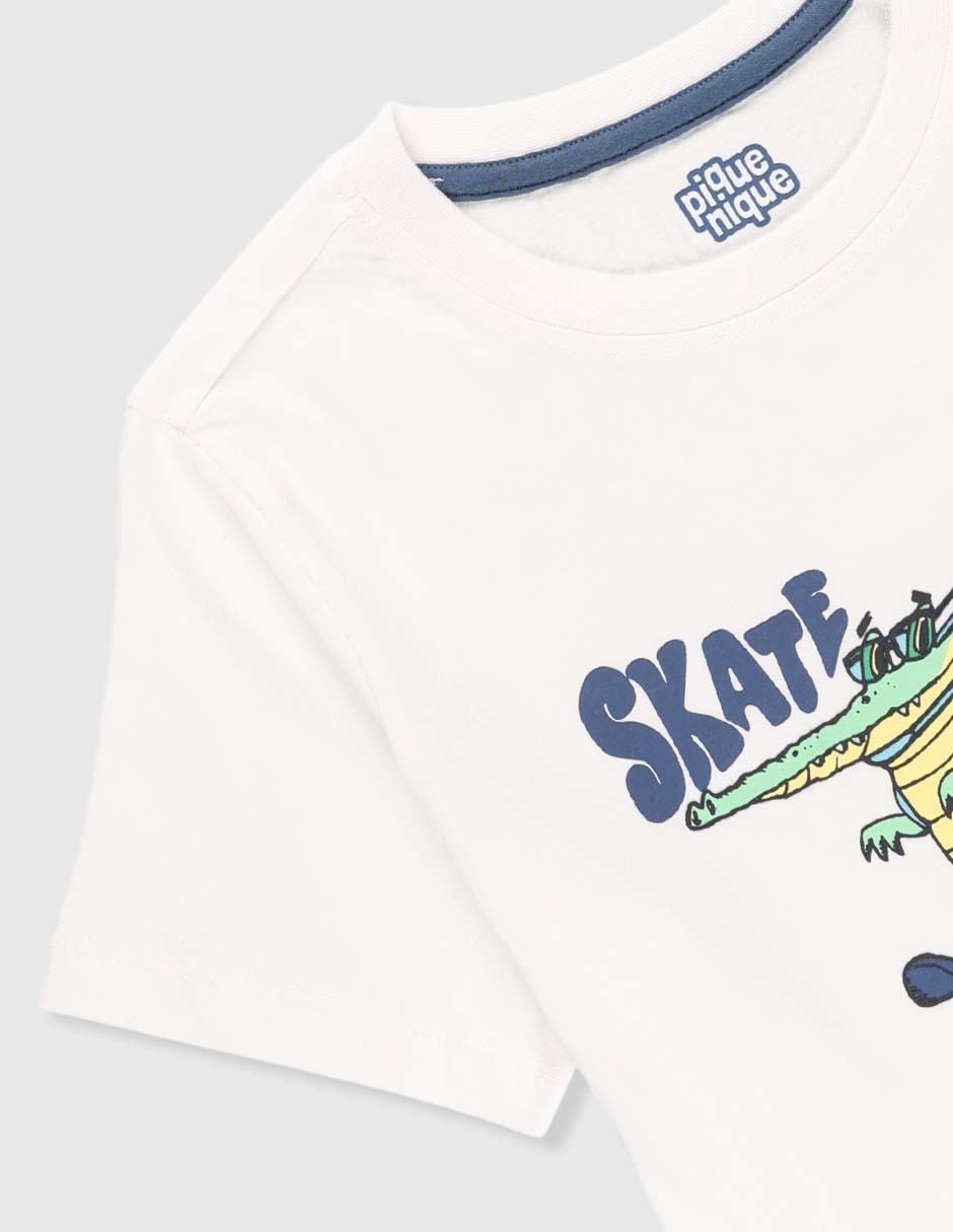 Playera Piquenique manga corta para niño