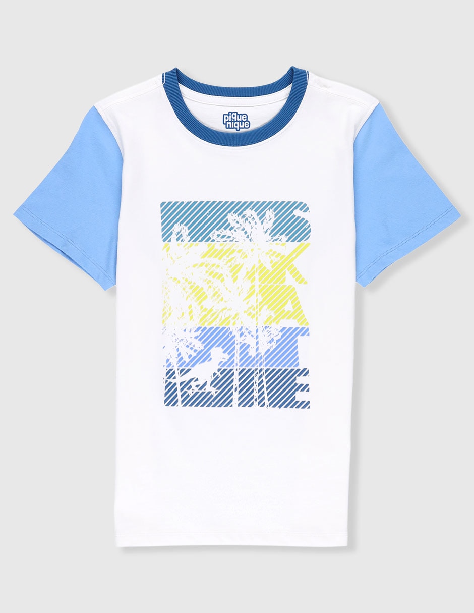 Playera manga corta para niño