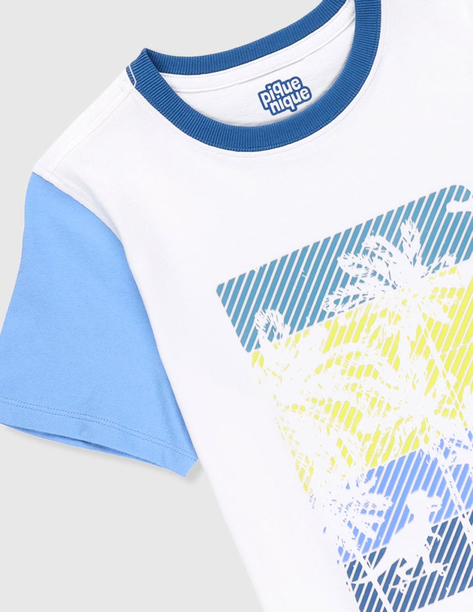 Playera manga corta para niño