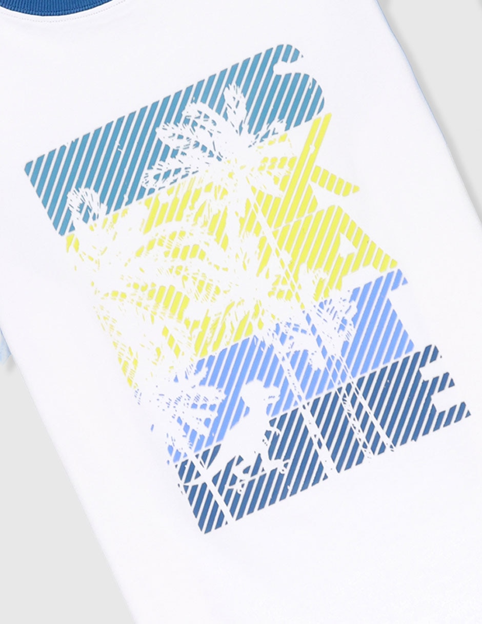 Playera manga corta para niño