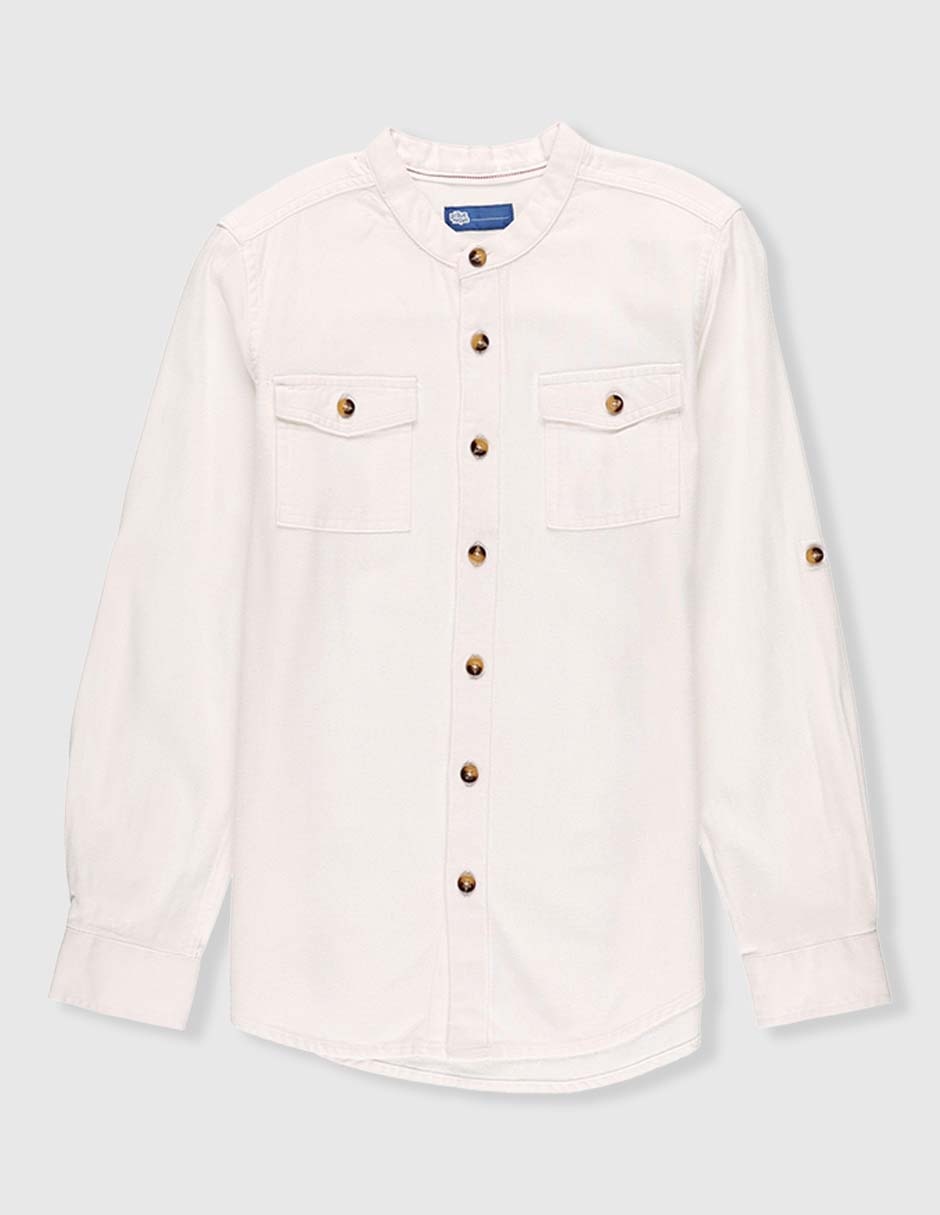 Camisa casual Piquenique de algodón manga larga para niño
