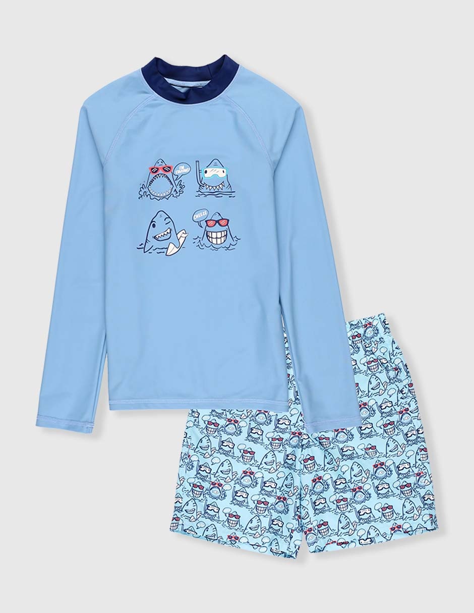 Traje de baño wetshirt Piquenique para niño
