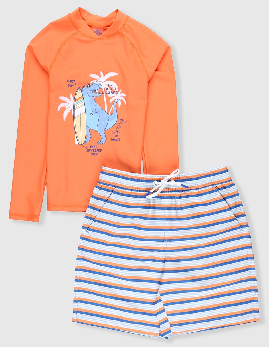 Traje de baño wetshirt Dinosaurs para niño