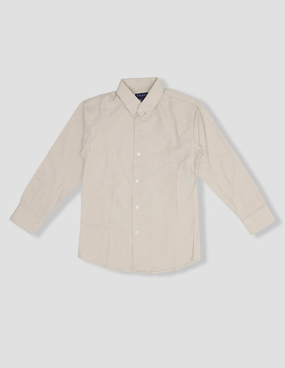 Camisa de vestir manga larga para niño