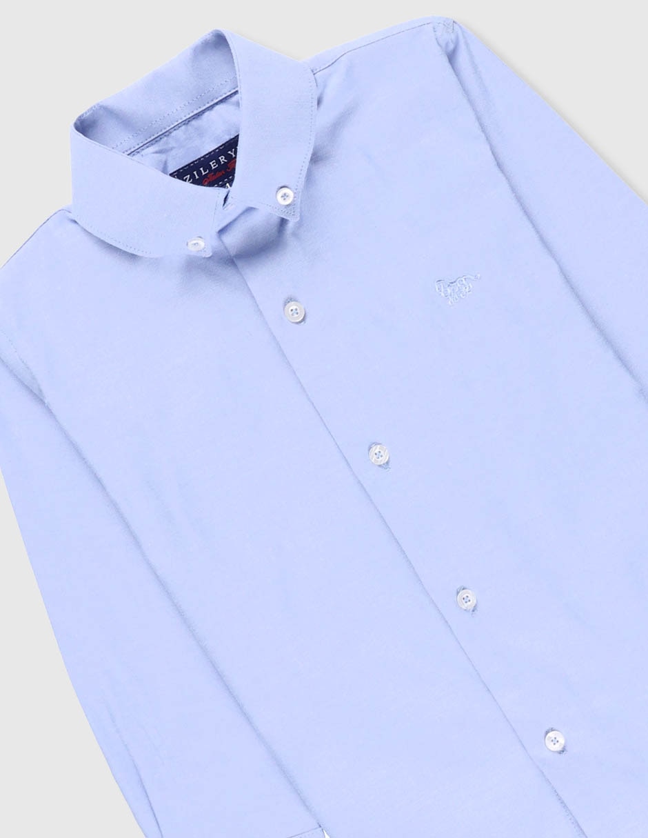 Camisa de vestir manga larga para niño