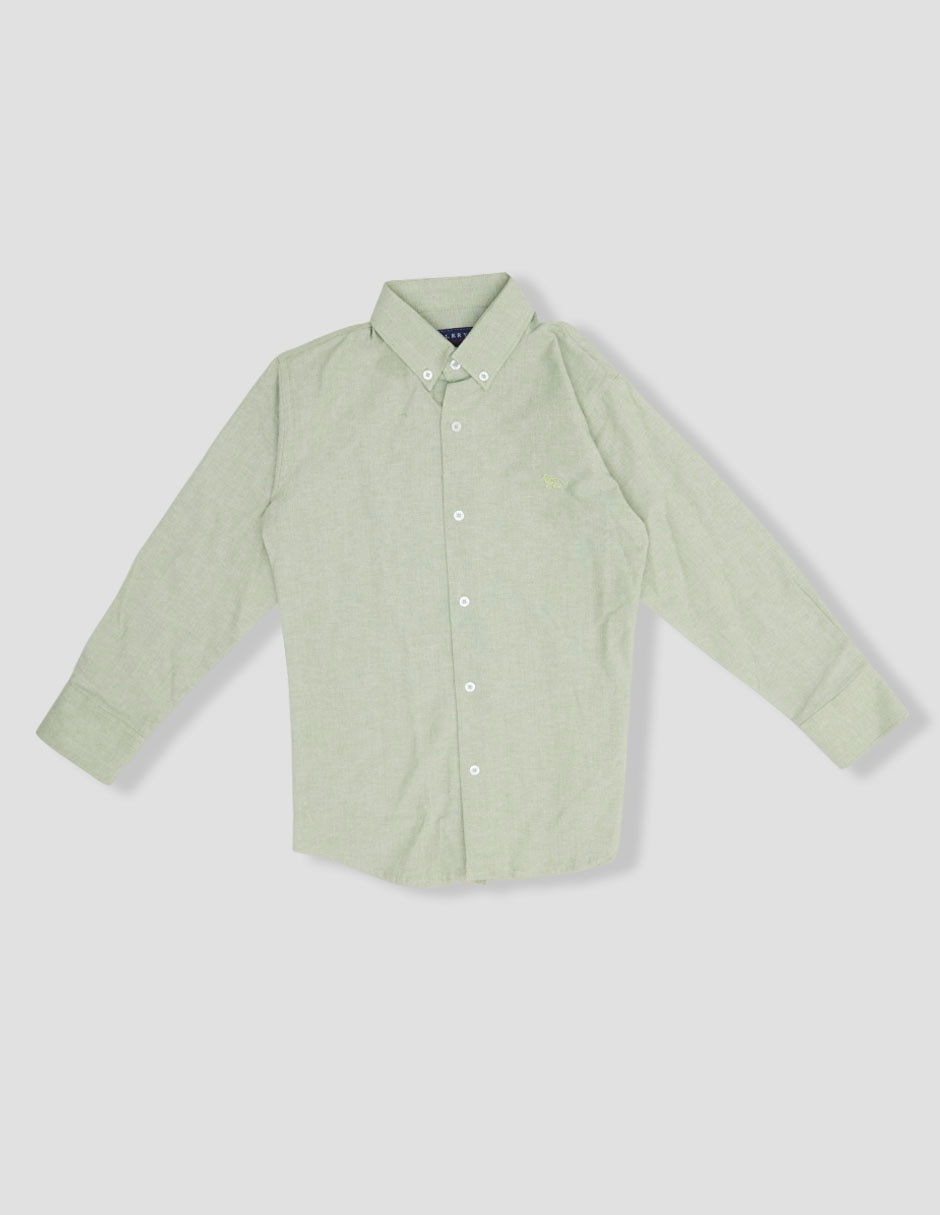 Camisa de vestir manga larga para niño Camisa de vestir manga larga para niño