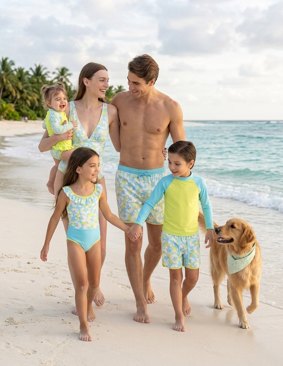 Traje de baño short Now & Then para niño