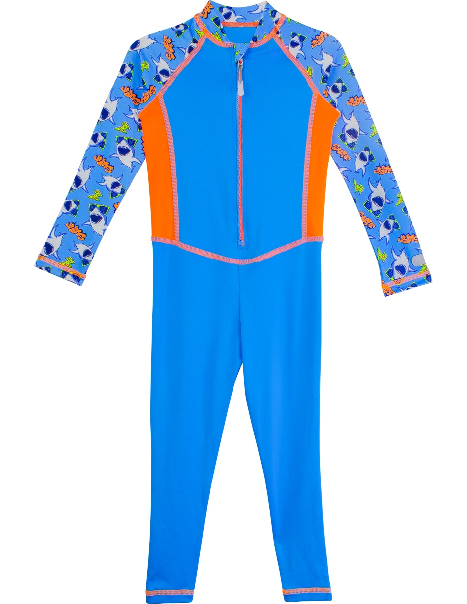 Wetsuit estampado a rayas para niño