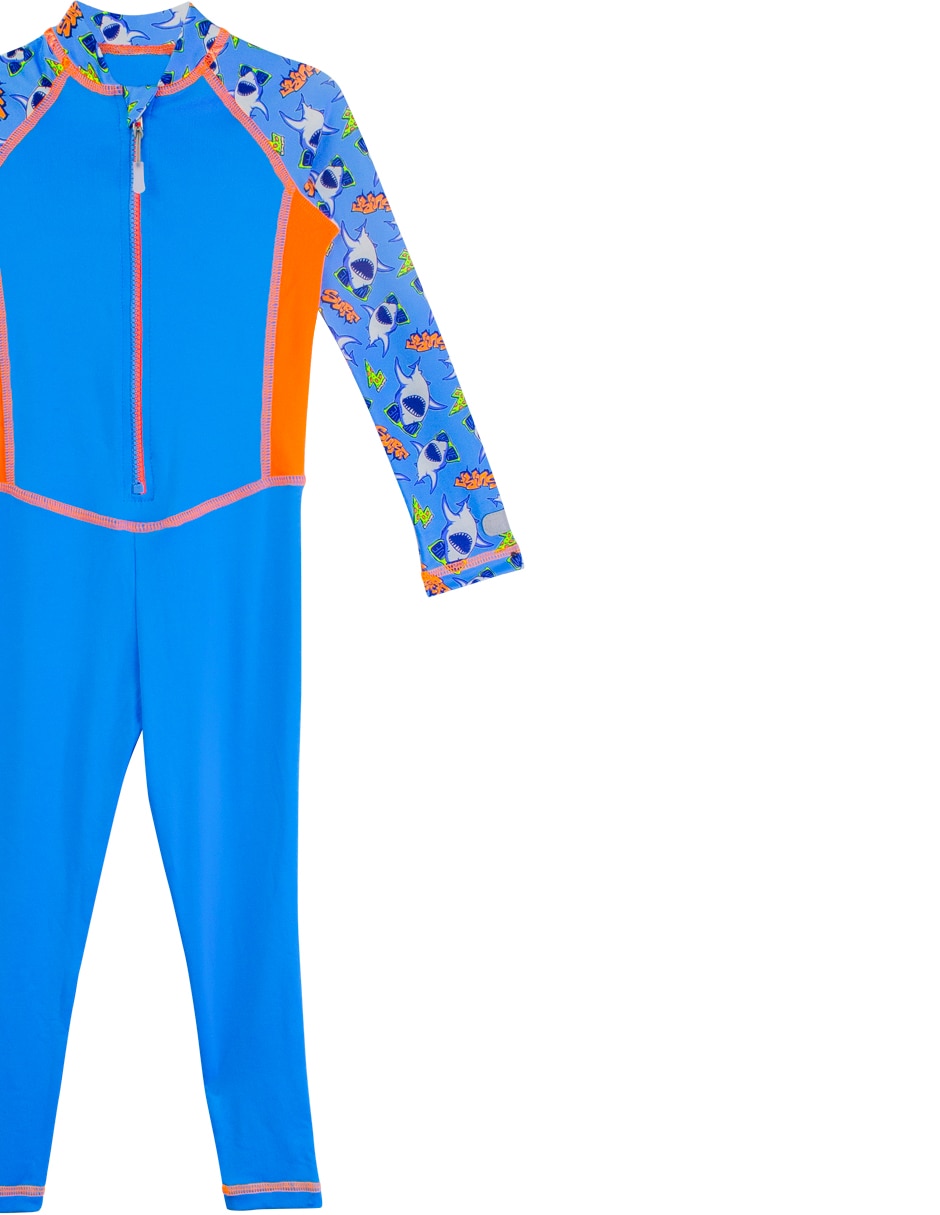 Wetsuit estampado a rayas para niño