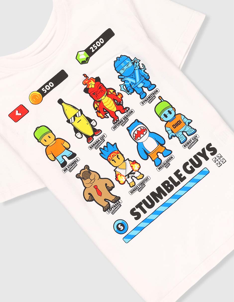 Playera Stumble Guys Stumble Guys manga corta para niño