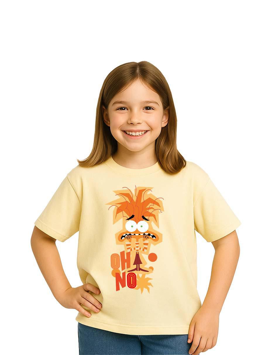 Playera Inside Out 2 Instensamente manga corta para niña