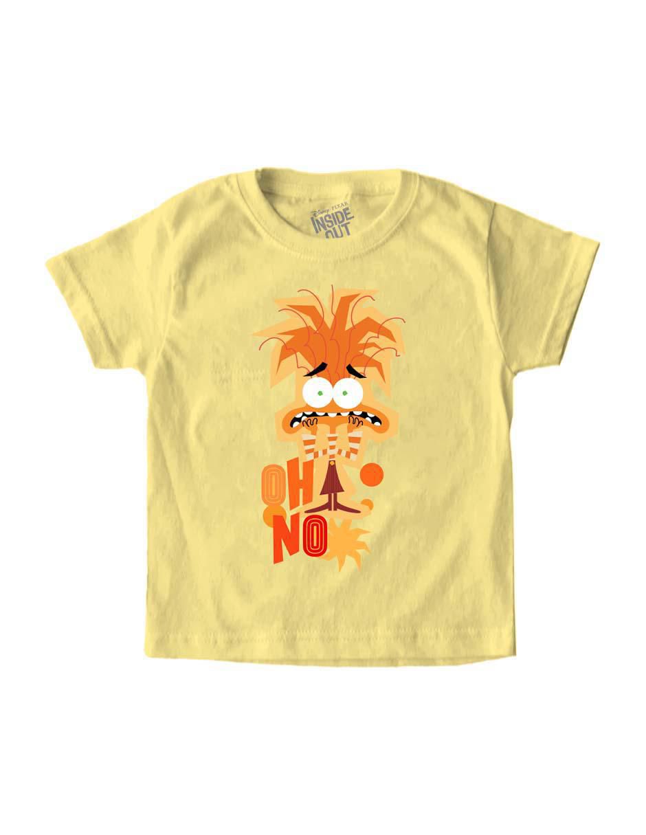 Playera Inside Out 2 Instensamente manga corta para niña