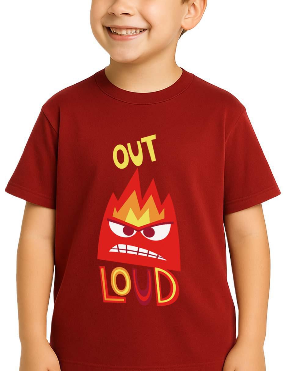 Playera Inside Out 2 Intensamente manga corta para niño