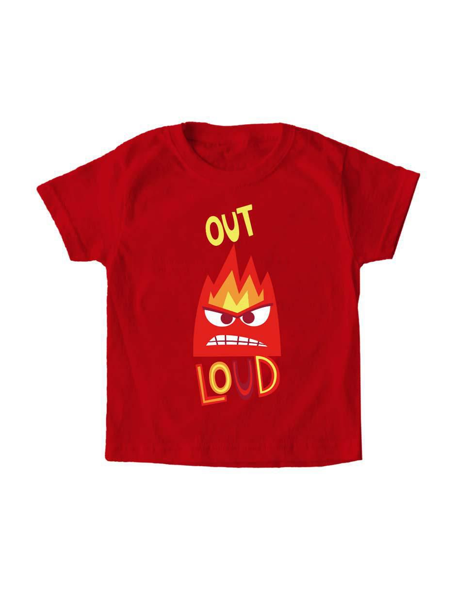 Playera Inside Out 2 Intensamente manga corta para niño