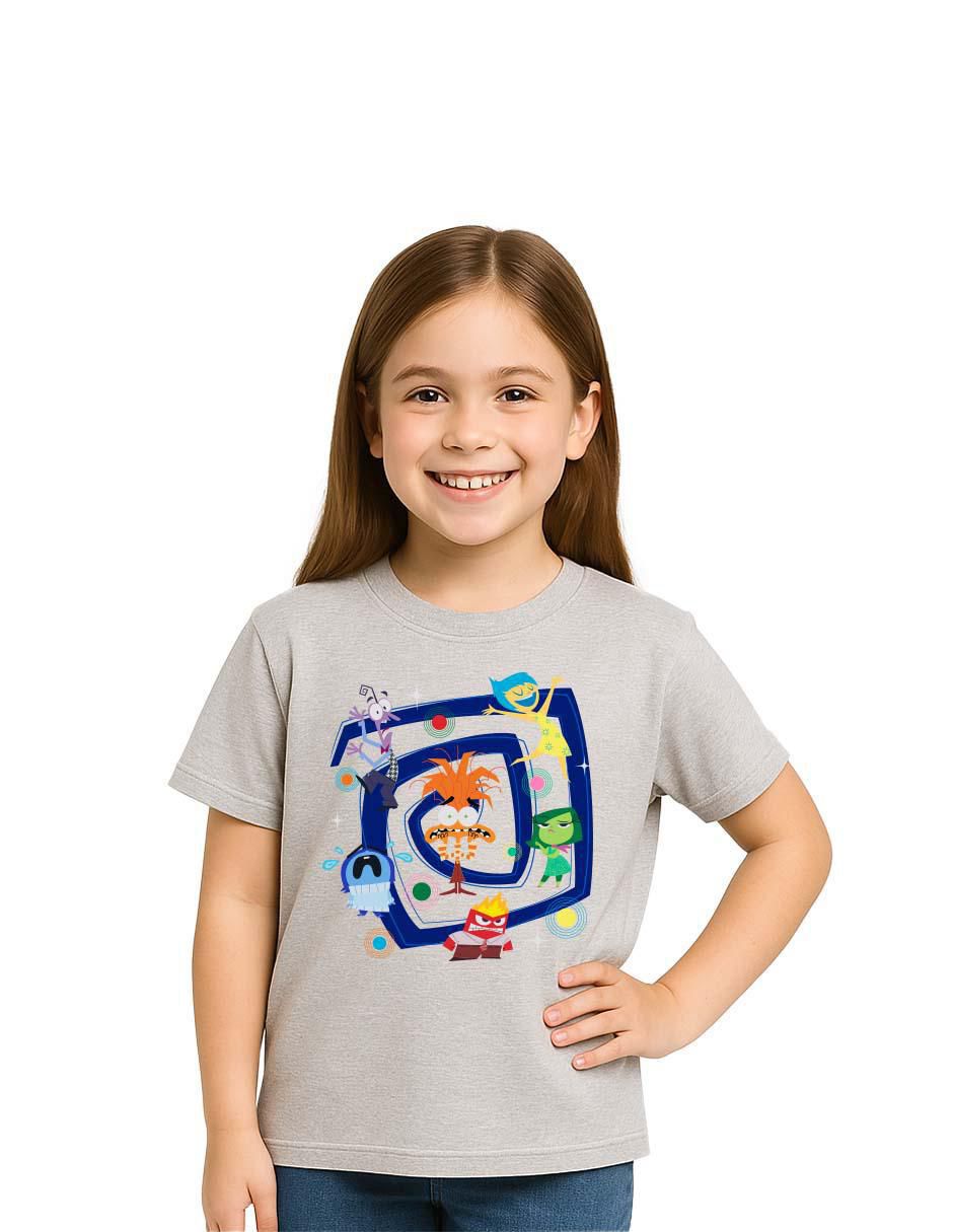Playera Inside Out 2 Intensamente manga corta para niño Playera Inside Out 2 Intensamente manga corta para niño