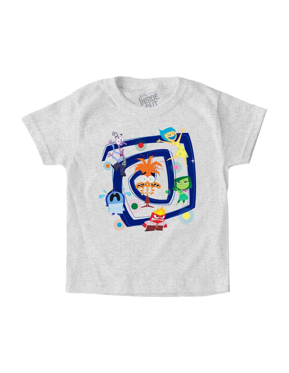 Playera Inside Out 2 Intensamente manga corta para niño