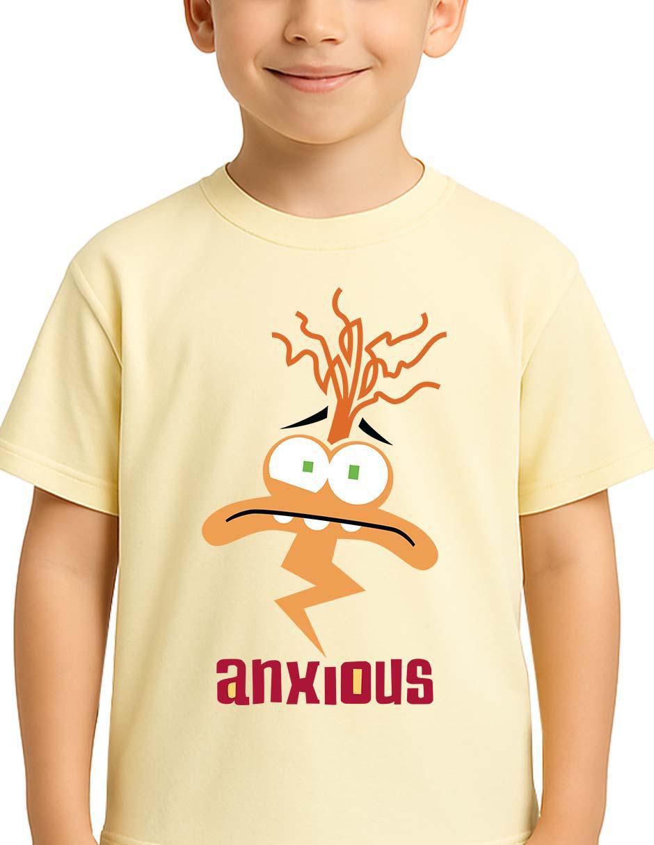 Playera Inside Out 2 Intensamente manga corta para niño