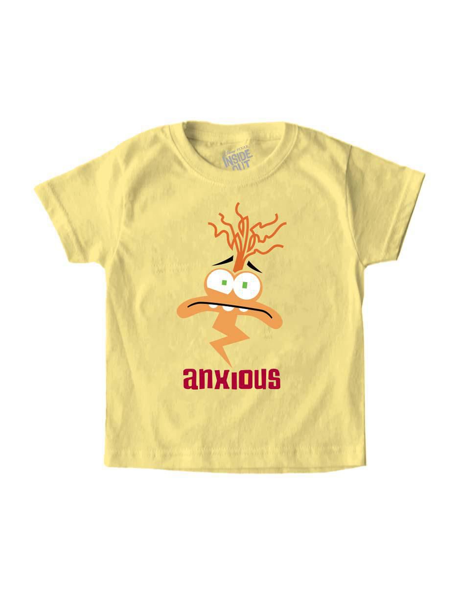 Playera Inside Out 2 Intensamente manga corta para niño