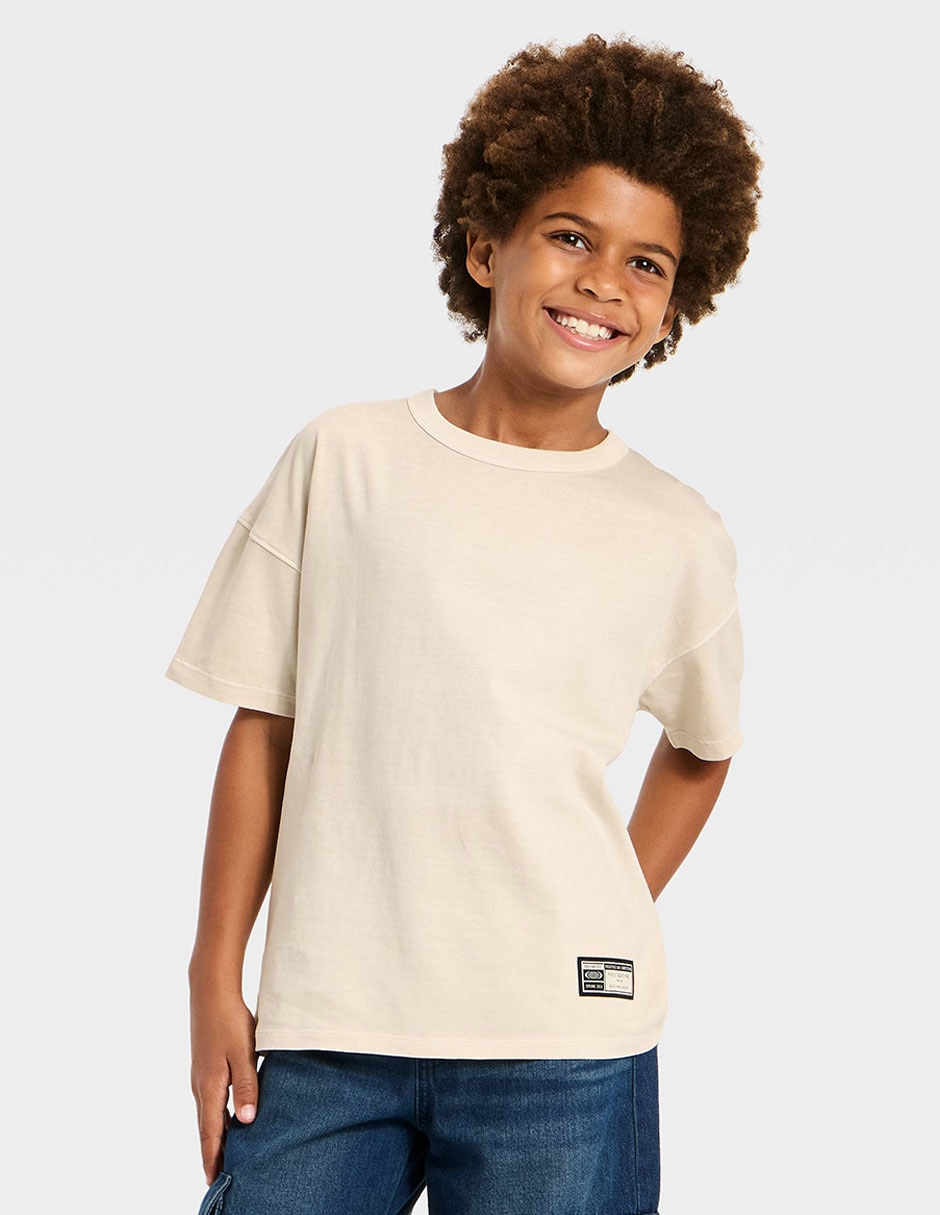 Playera Cat & Jack manga corta para niño