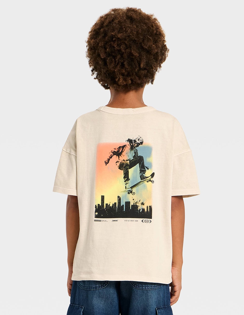 Playera Cat & Jack manga corta para niño