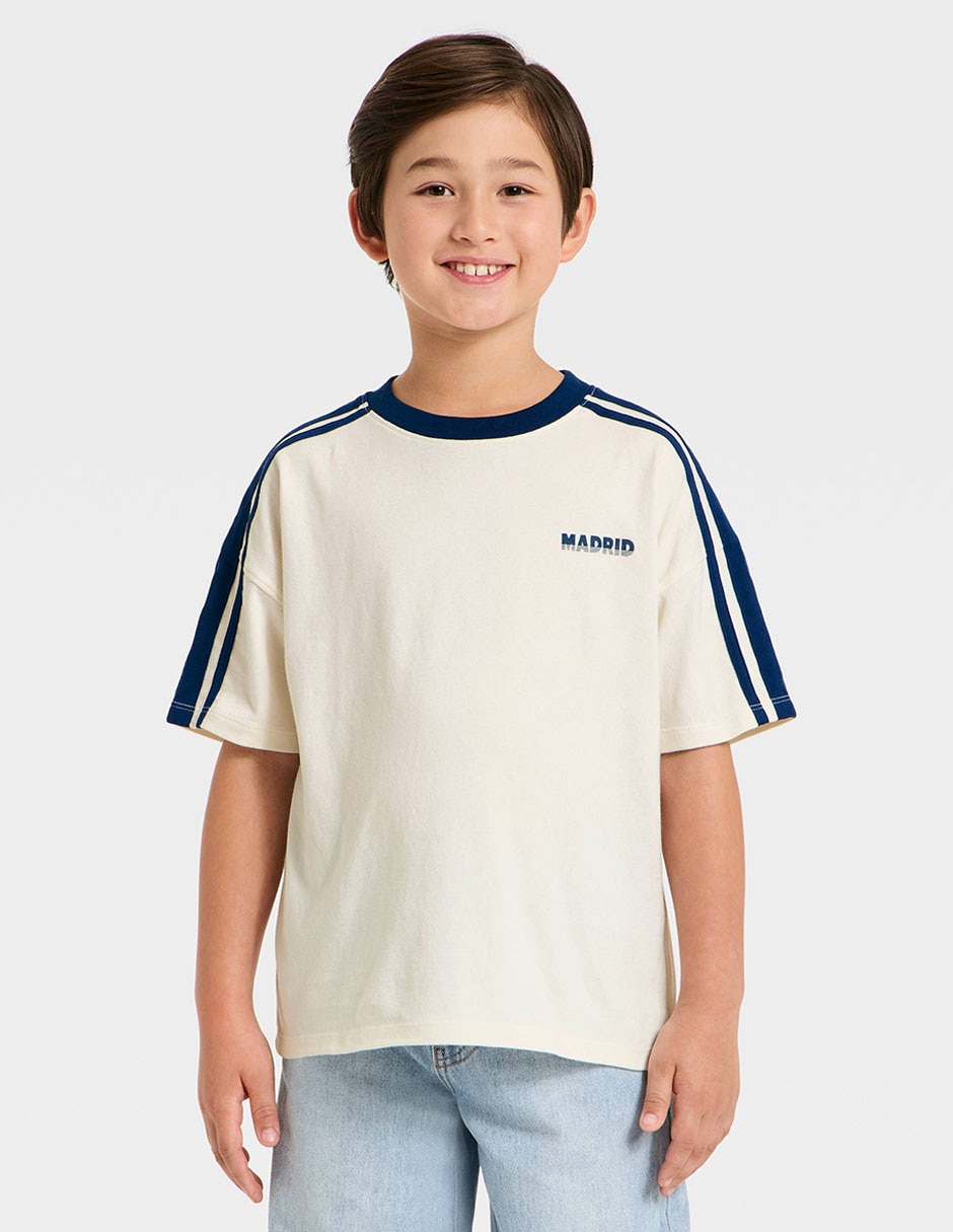 Playera Madrid manga corta para niño Playera Madrid manga corta para niño