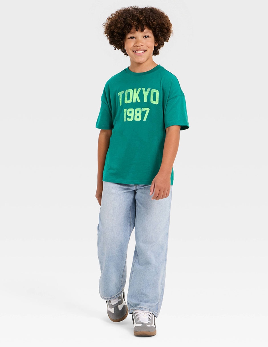 Playera manga corta para niño Playera manga corta para niño