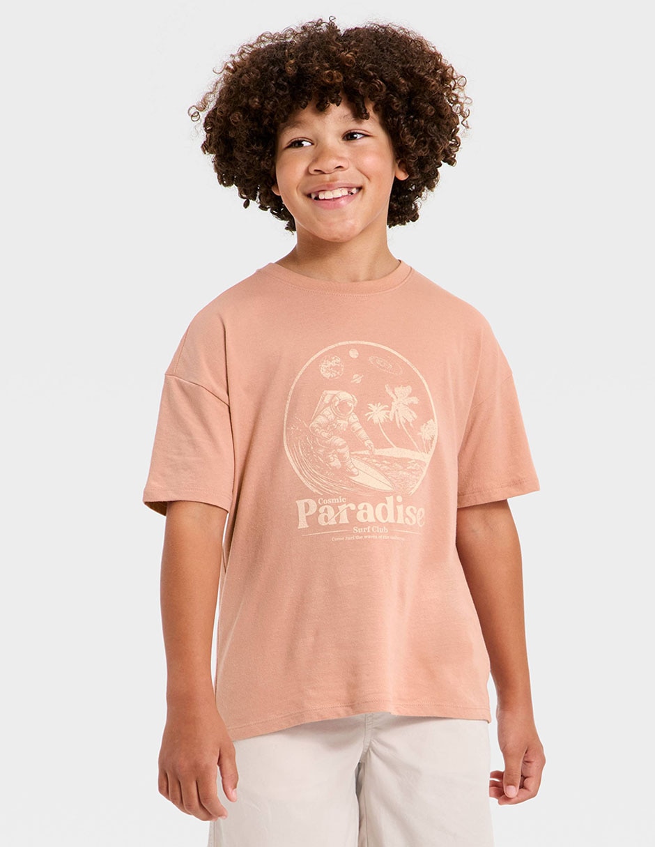 Playera Cat & Jack manga corta para niño