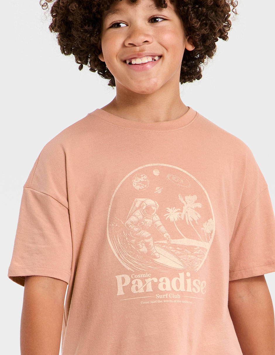 Playera Cat & Jack manga corta para niño