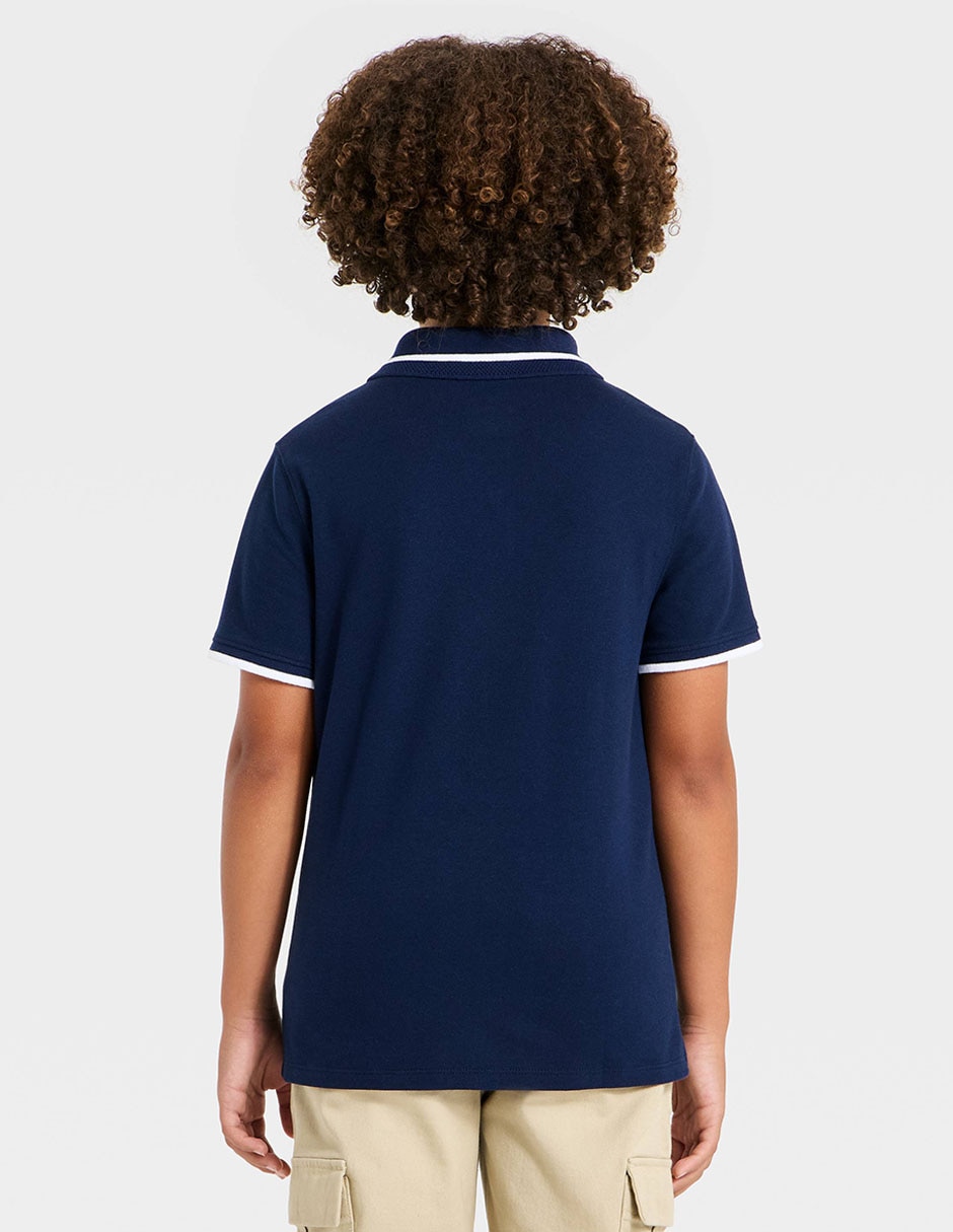 Playera tipo polo Cat & Jack de algodón para niño